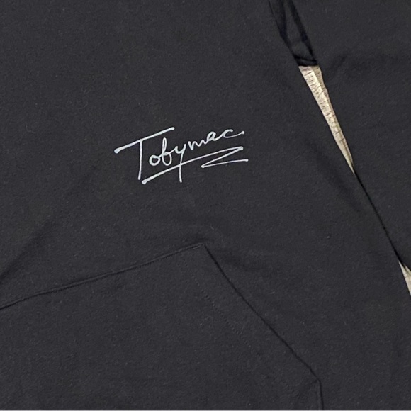TobyMac Official Merch Signature Black Hoodie Size XL EUC - Picture 5 of 10